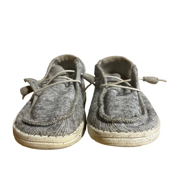 Hey Dude Wendy Comfort Shoes Womens Size 5 Stretch Cloud Gray - Picture 2 of 9